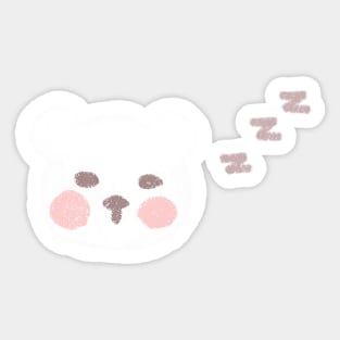 Sleepy bear Sticker